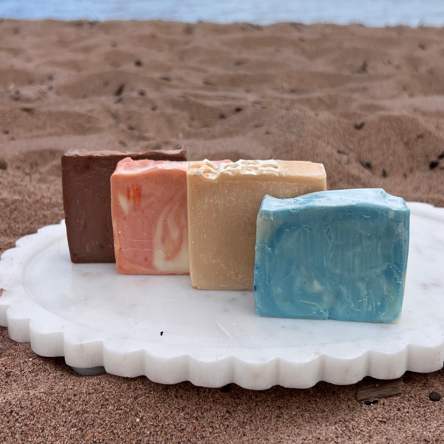 Summer Soap Sampler Set | olive + coconut based handmade bar soaps