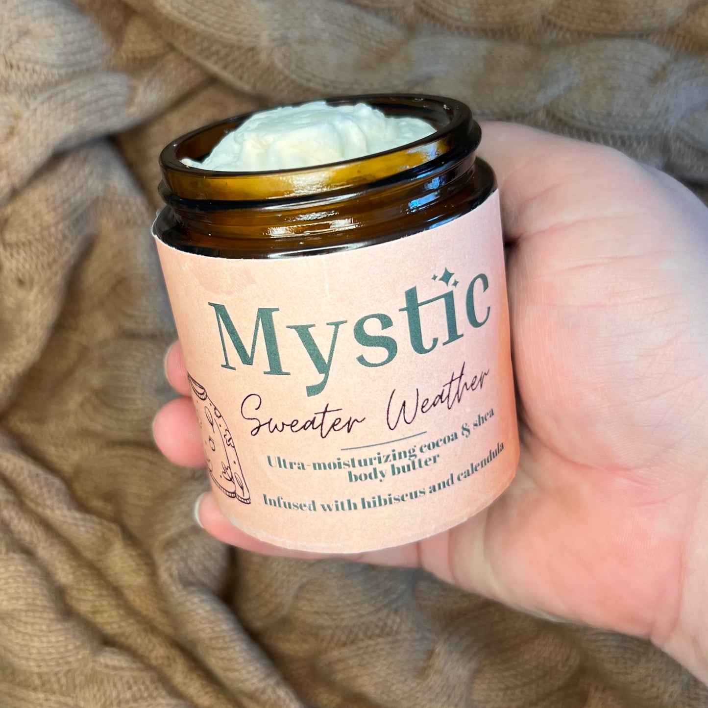 Sweater Weather Body Butter | 8 oz | infused with hibiscus, chamomile, and calendula