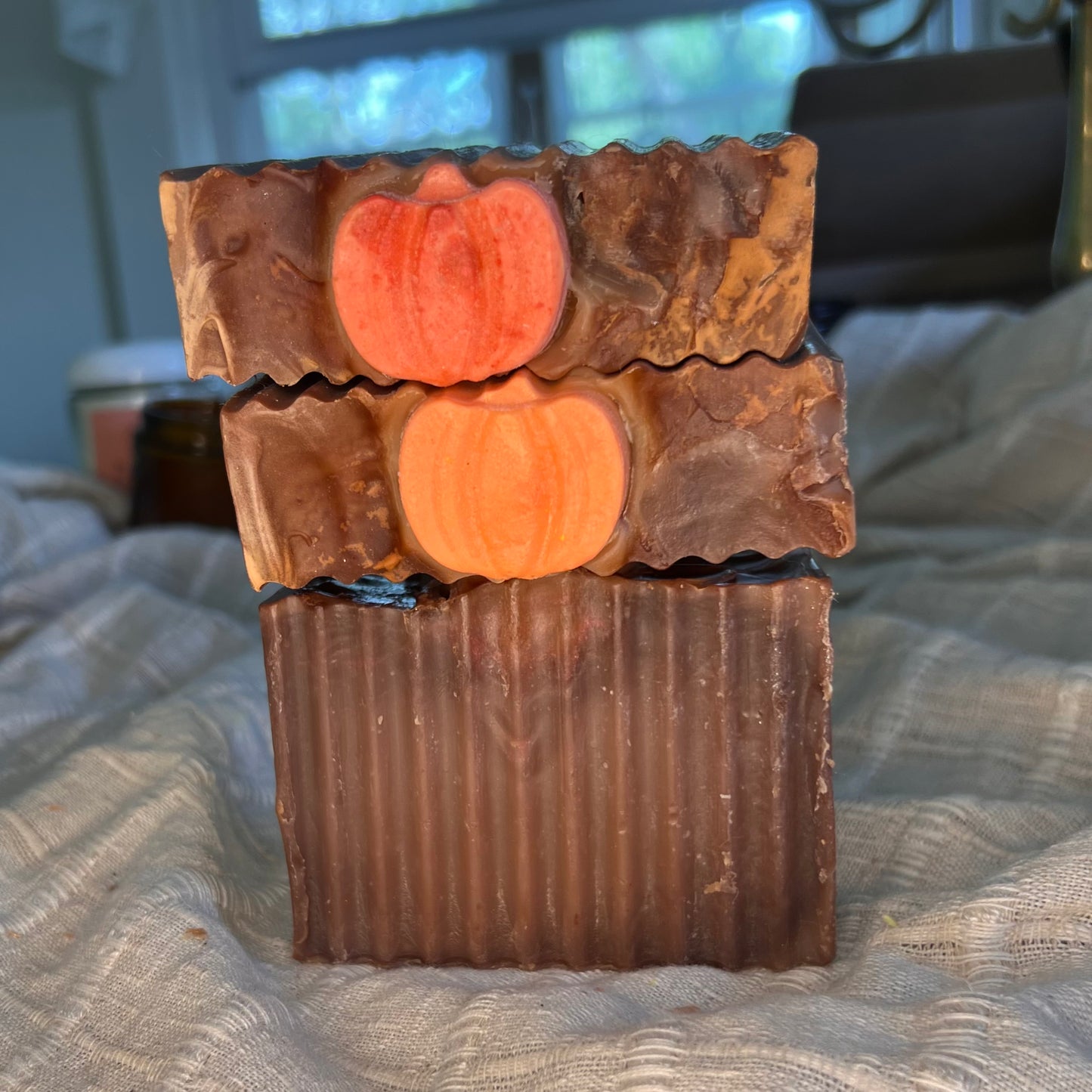 Pumpkin Spice bar soap | 5 oz | eco-friendly non-toxic handmade cold-process soap
