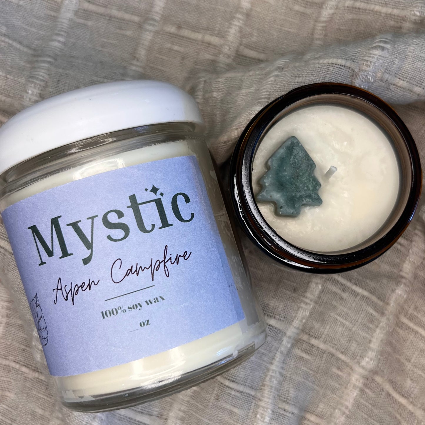 Aspen Bonfire candle | 4 or 8 oz | eco-friendly, non-toxic, paraffin and phthalate-free, 100% soy wax