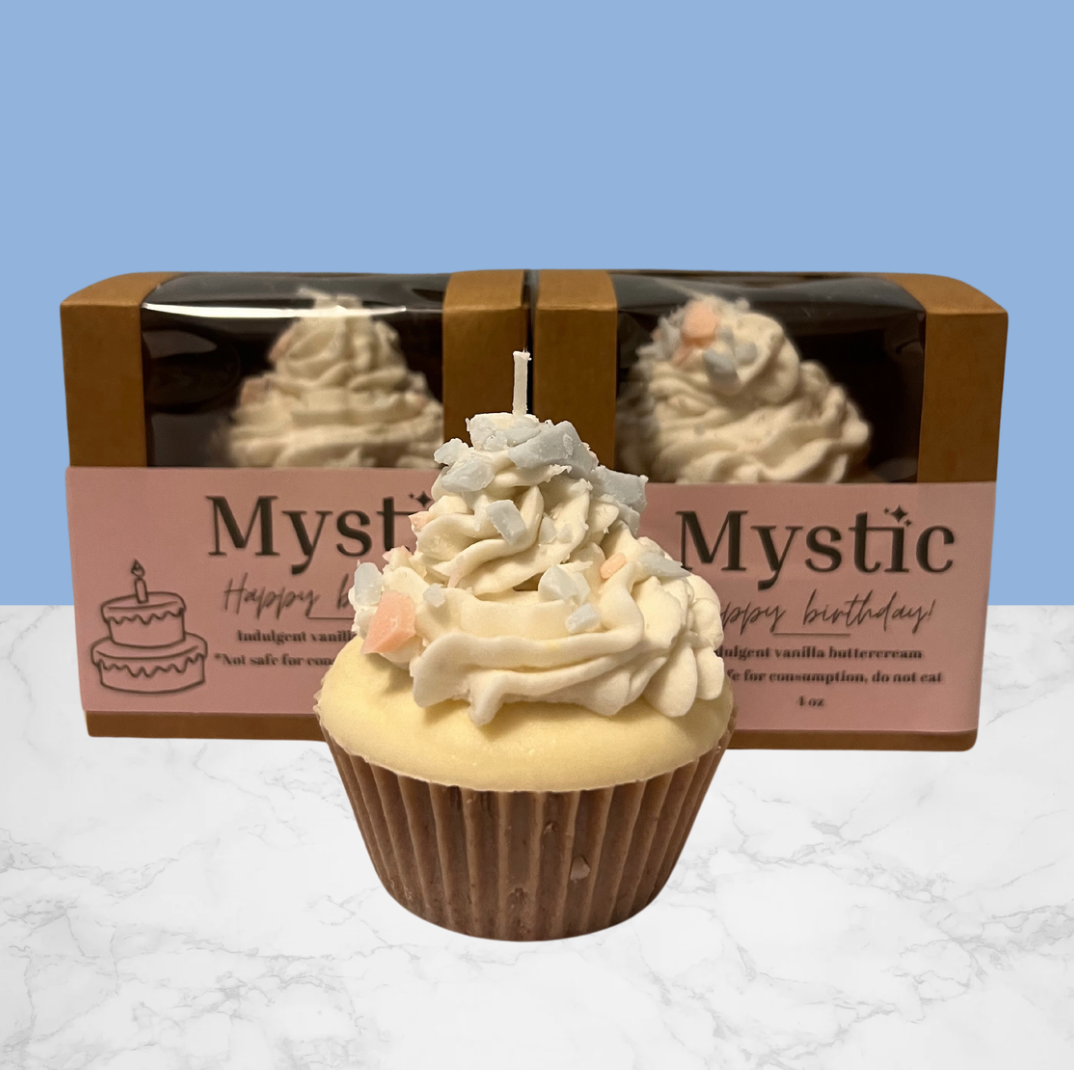 Birthday Cupcake Candle | 4 oz