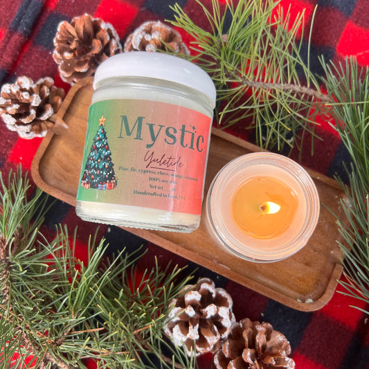 Yuletide candle | 4, 8, or 16 oz | eco-friendly Iowa-grown soy wax