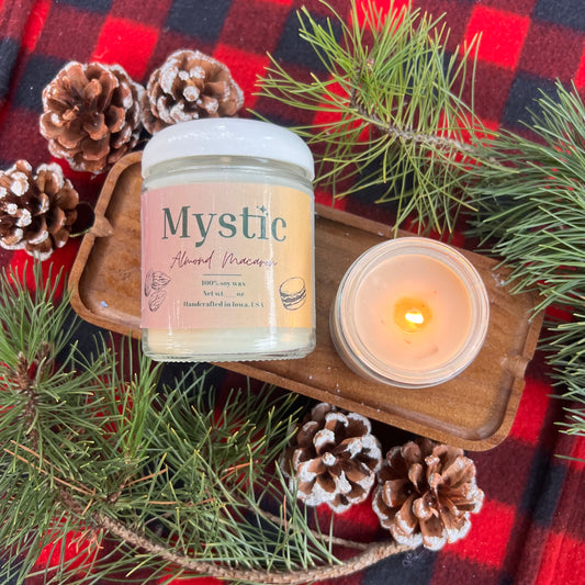 Almond Macaron candle | 4, 8, or 16 oz | eco-friendly Iowa-grown soy wax
