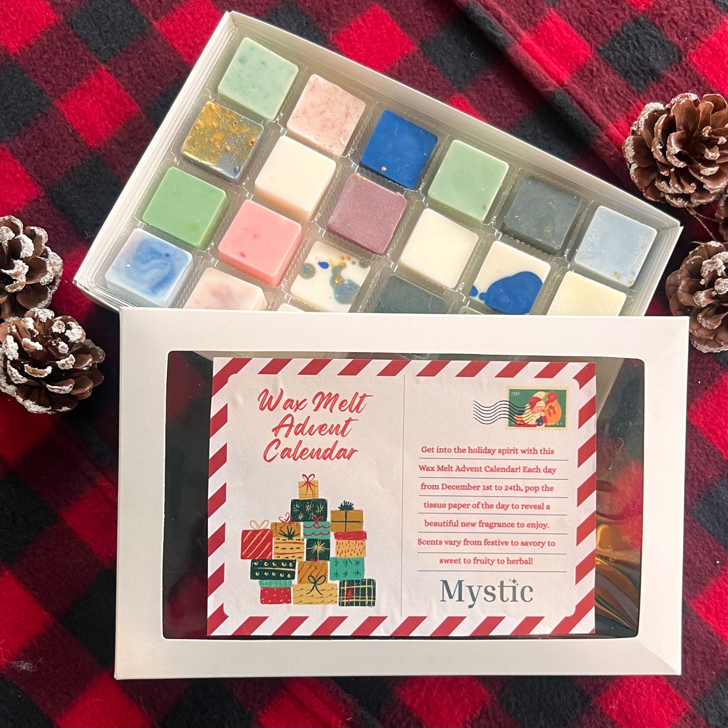 Wax Melt Advent Calendar | 24 wax melts for December 1-24 | Christmas countdown advent calendar