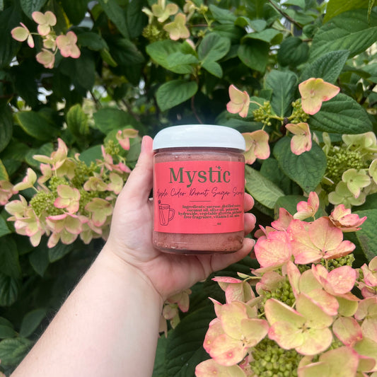 Apple Cider Donut Whipped Sugar Scrub | 8 oz | exfoliating and eco-friendly