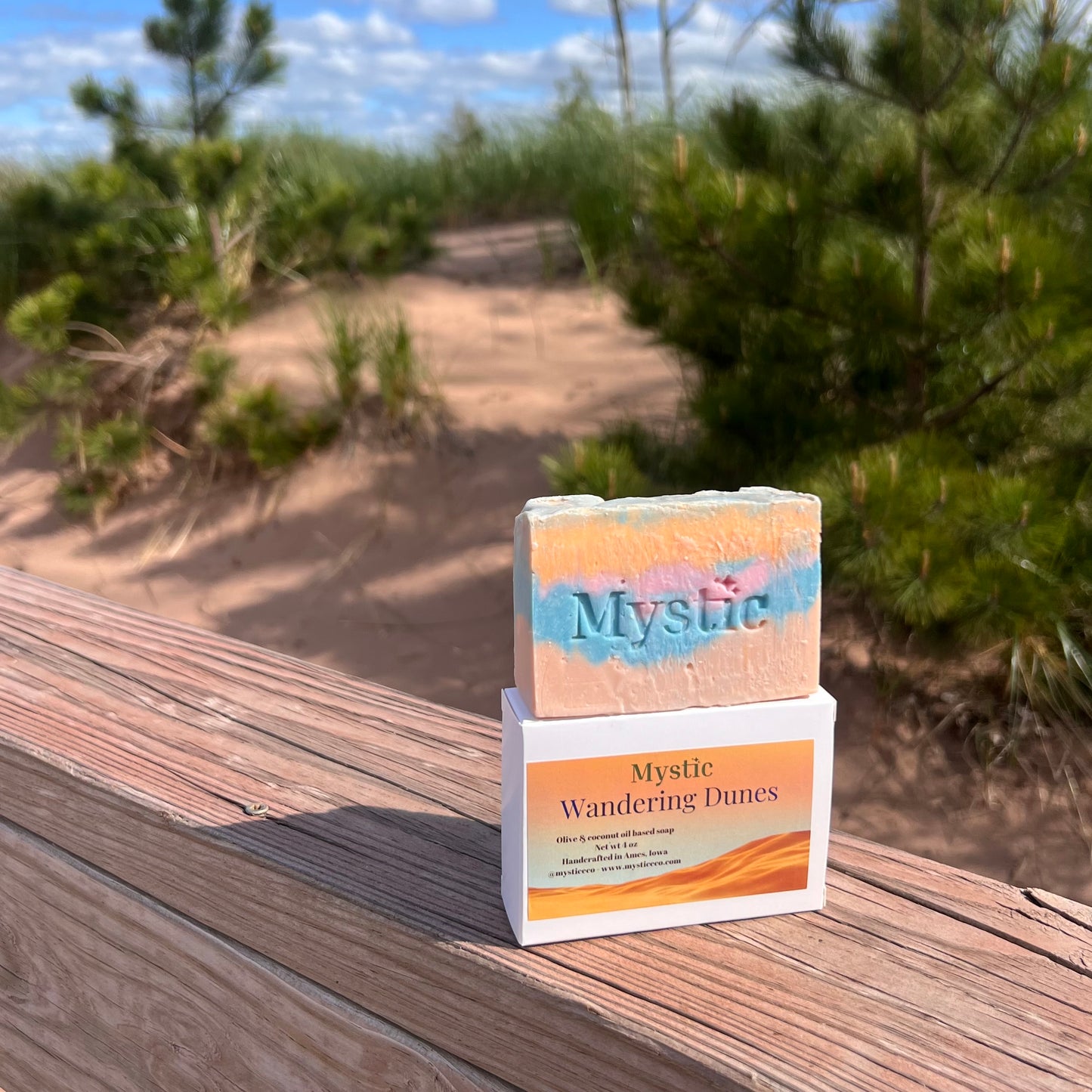 Wandering Dunes bar soap | jasmine, sandalwood, and bergamot | eco-friendly non-toxic summer soap