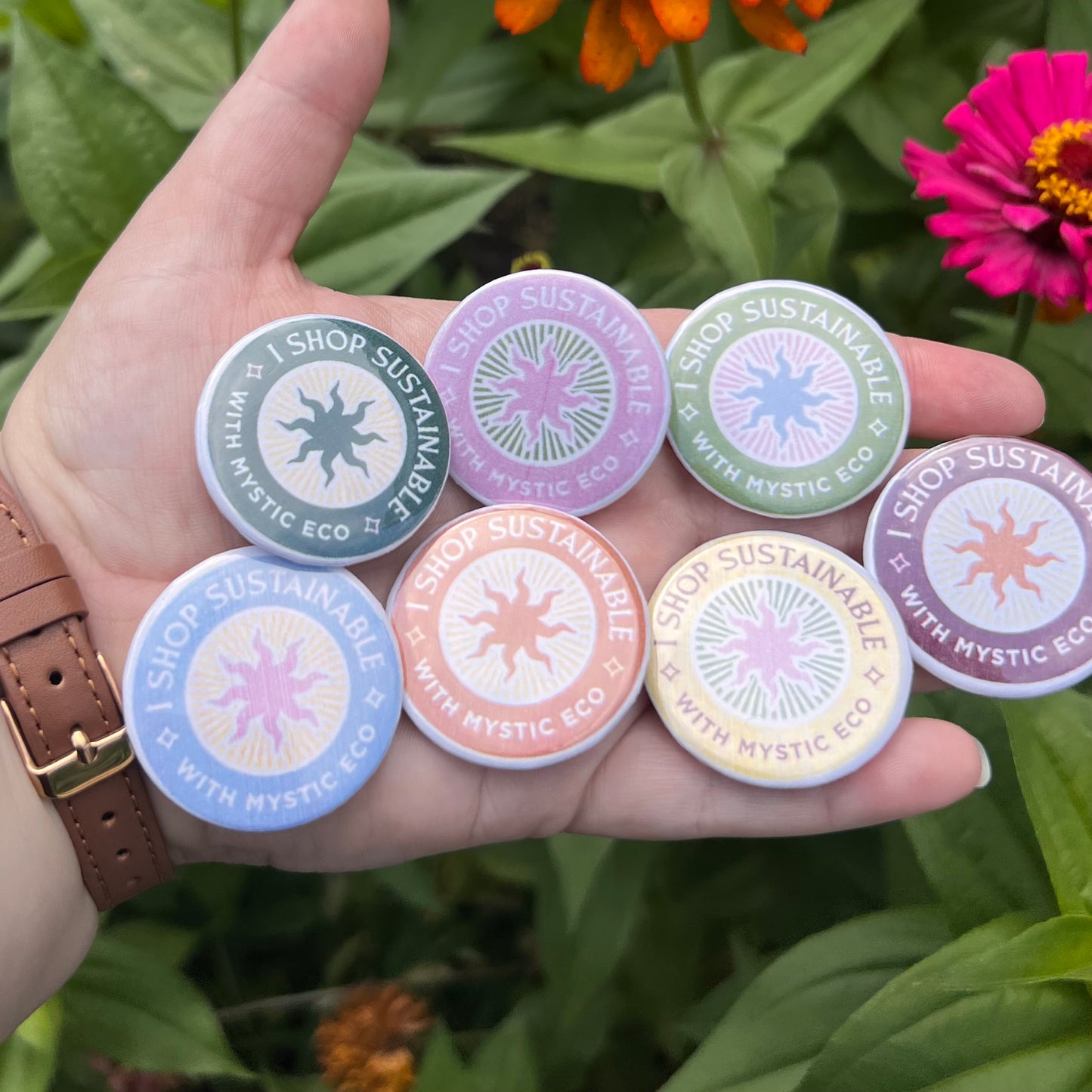 “I Shop Sustainable” Pin Button