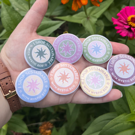 “I Shop Sustainable” Pin Button
