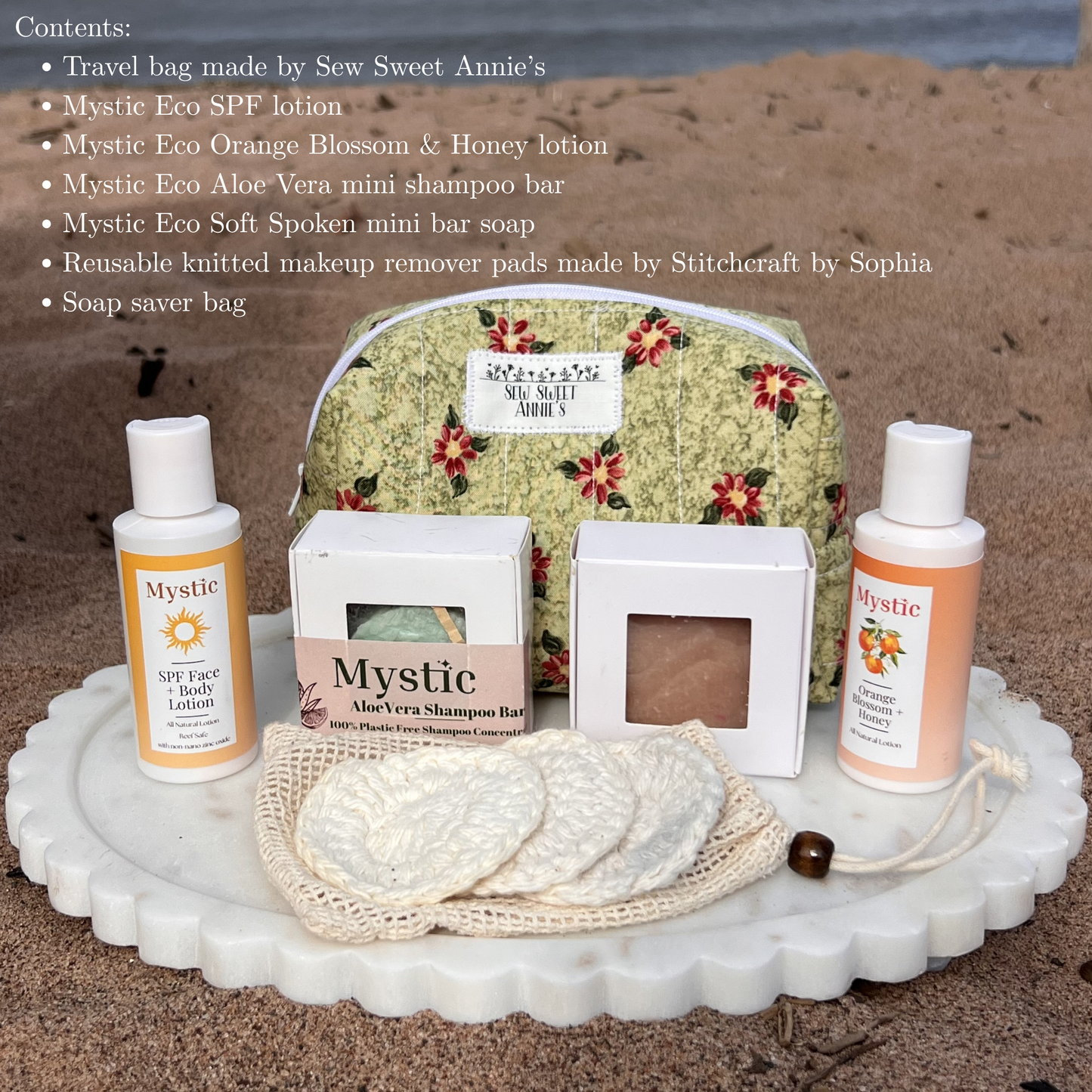Travel Essentials Kit | Mystic Eco x Sew Sweet Annie’s x Stitchcraft by Sophia