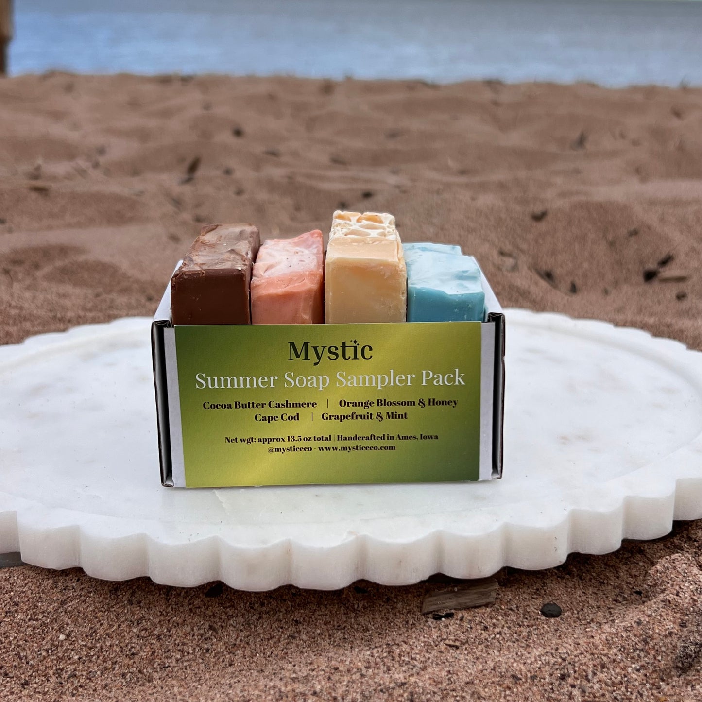 Summer Soap Sampler Set | olive + coconut based handmade bar soaps
