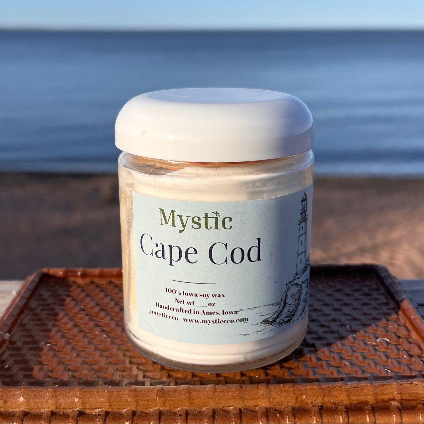 Cape Cod candle | sea salt, ozone, jasmine, musk, cedar | eco-friendly non-toxic summer candle