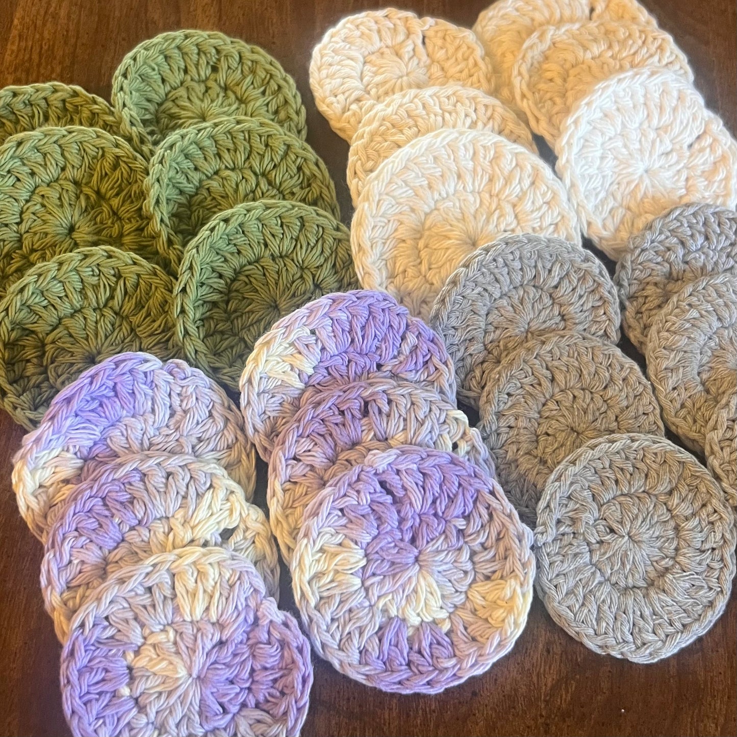 Reusable makeup removal wipes | 100% cotton | pack of 6