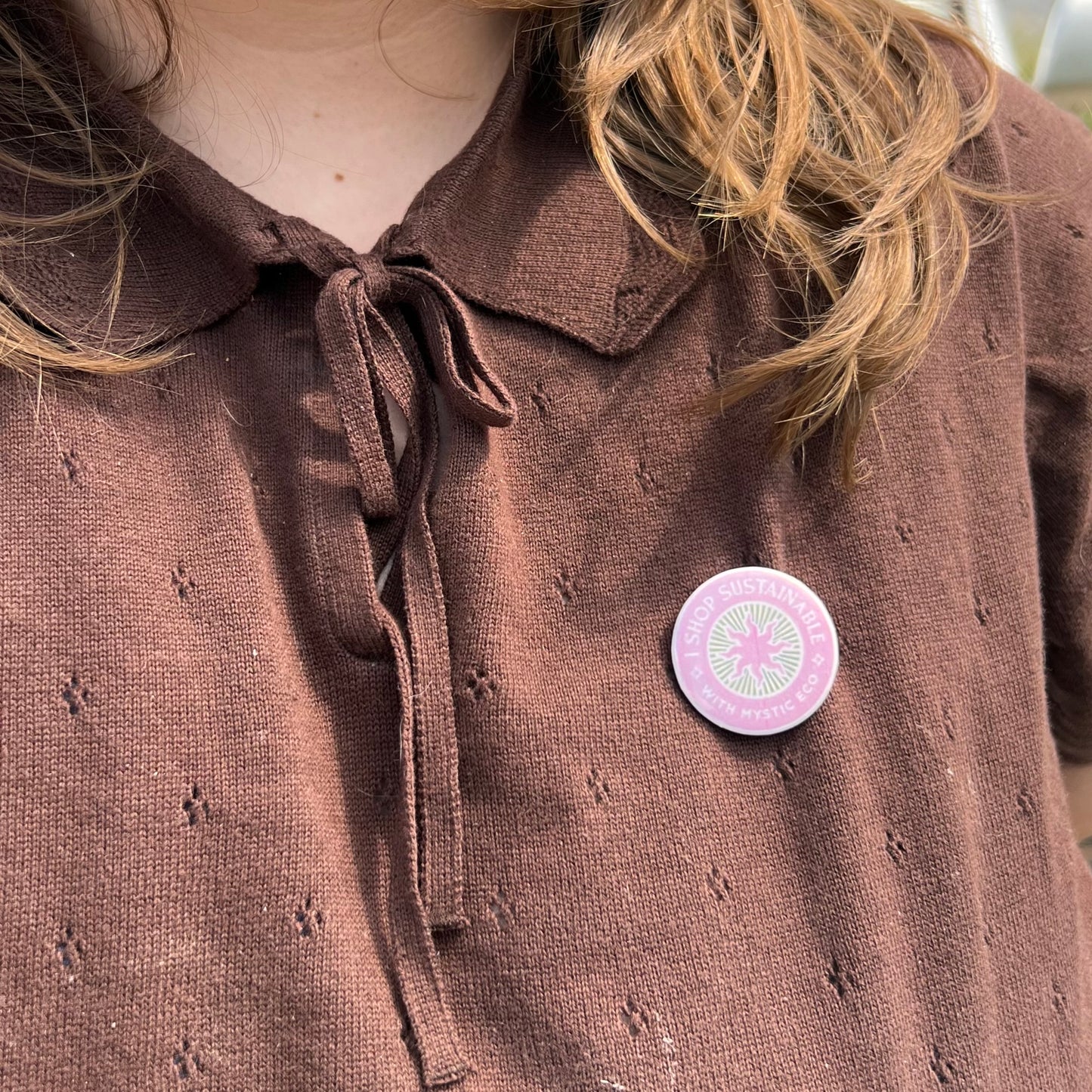 “I Shop Sustainable” Pin Button