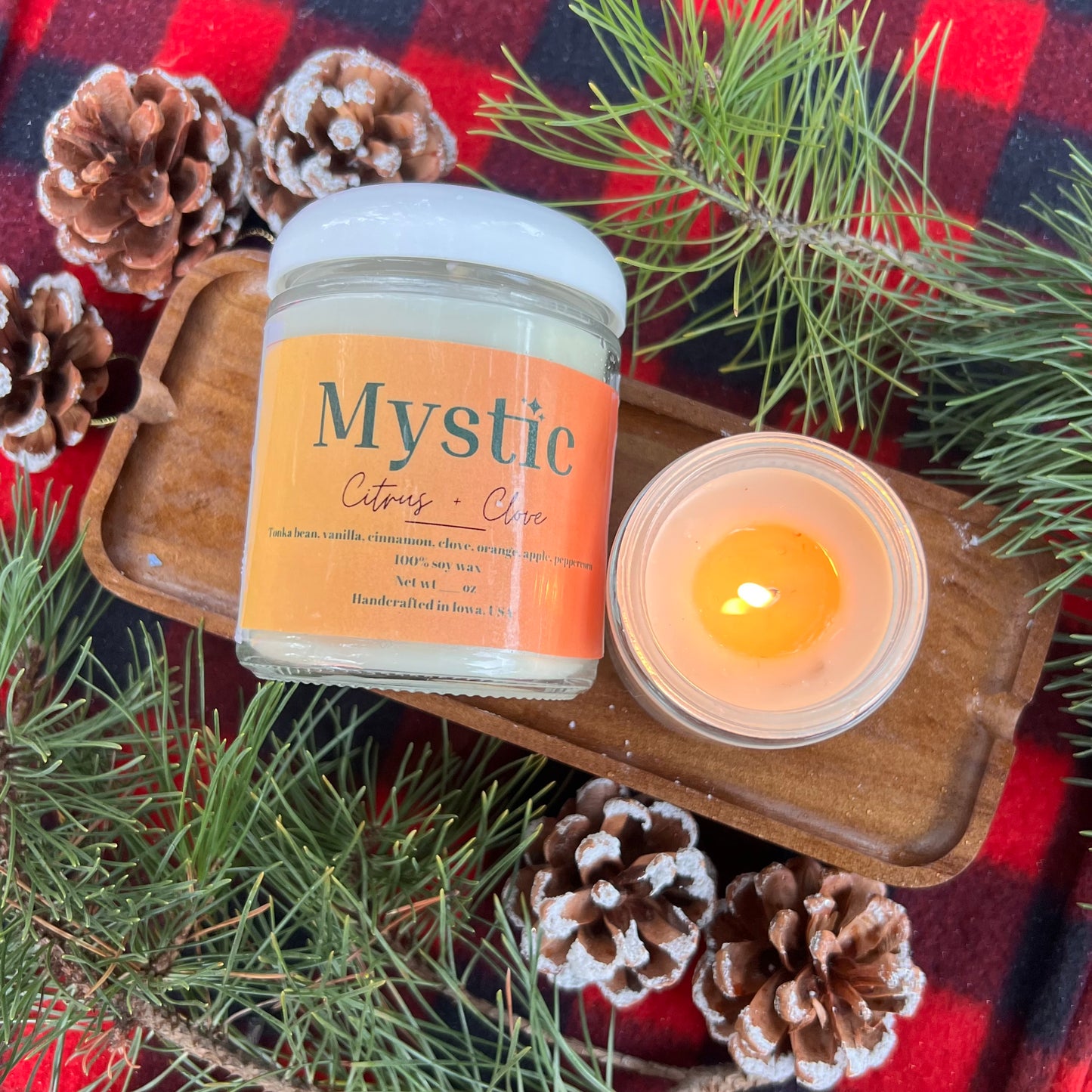 Citrus + Clove candle | 4, 8, or 16 oz | eco-friendly Iowa-grown soy wax