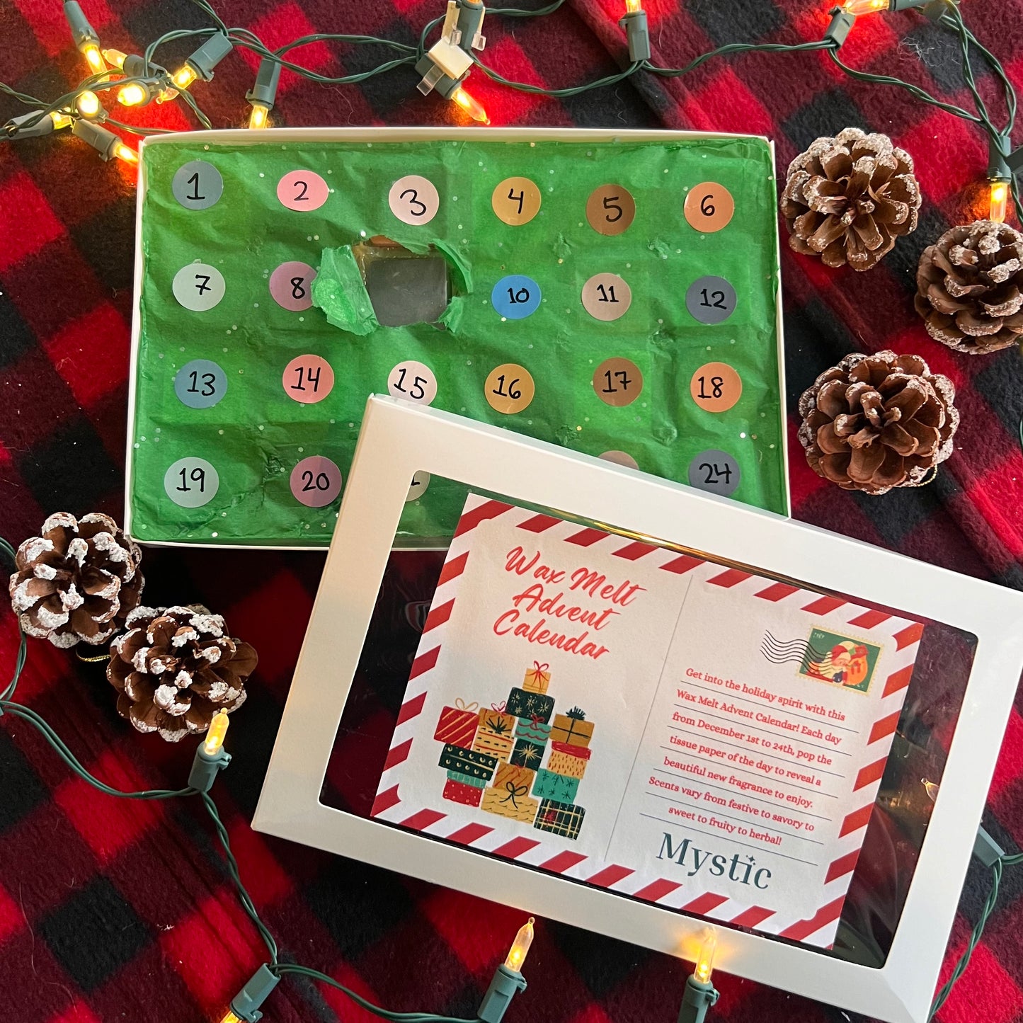 Wax Melt Advent Calendar | 24 wax melts for December 1-24 | Christmas countdown advent calendar