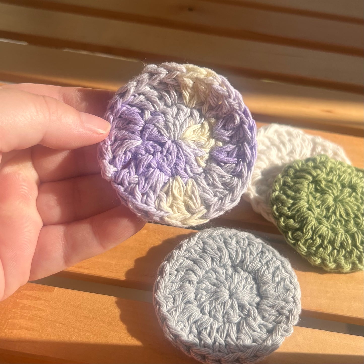 Reusable makeup removal wipes | 100% cotton | pack of 6
