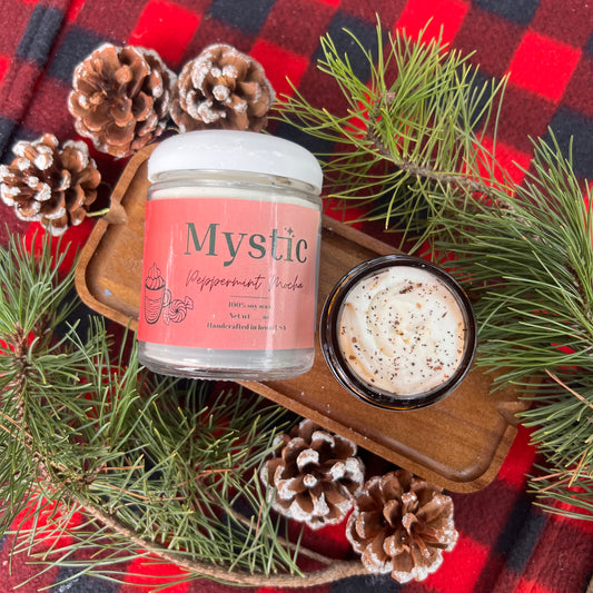 Peppermint Mocha candle | 4, 8, or 16 oz | eco-friendly Iowa-grown soy wax