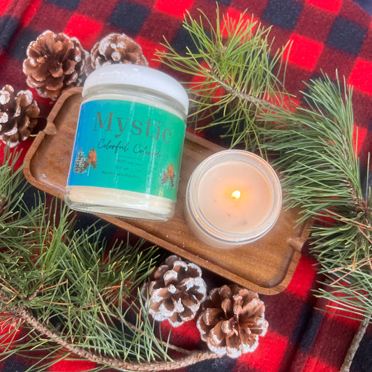 Colorful Colorado candle | 4, 8, or 16 oz | eco-friendly Iowa-grown soy wax