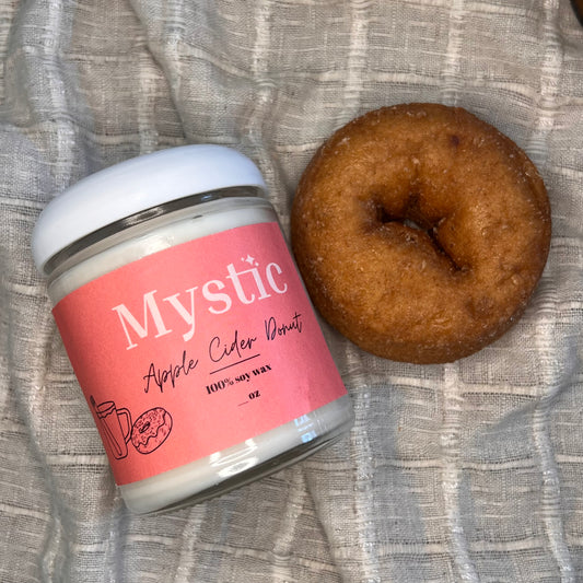 Apple Cider Donut candle | 4 or 8 oz | eco-friendly, non-toxic, paraffin and phthalate-free, 100% soy wax