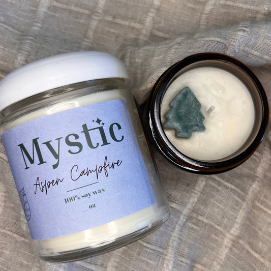Aspen Bonfire candle | 4 or 8 oz | eco-friendly, non-toxic, paraffin and phthalate-free, 100% soy wax