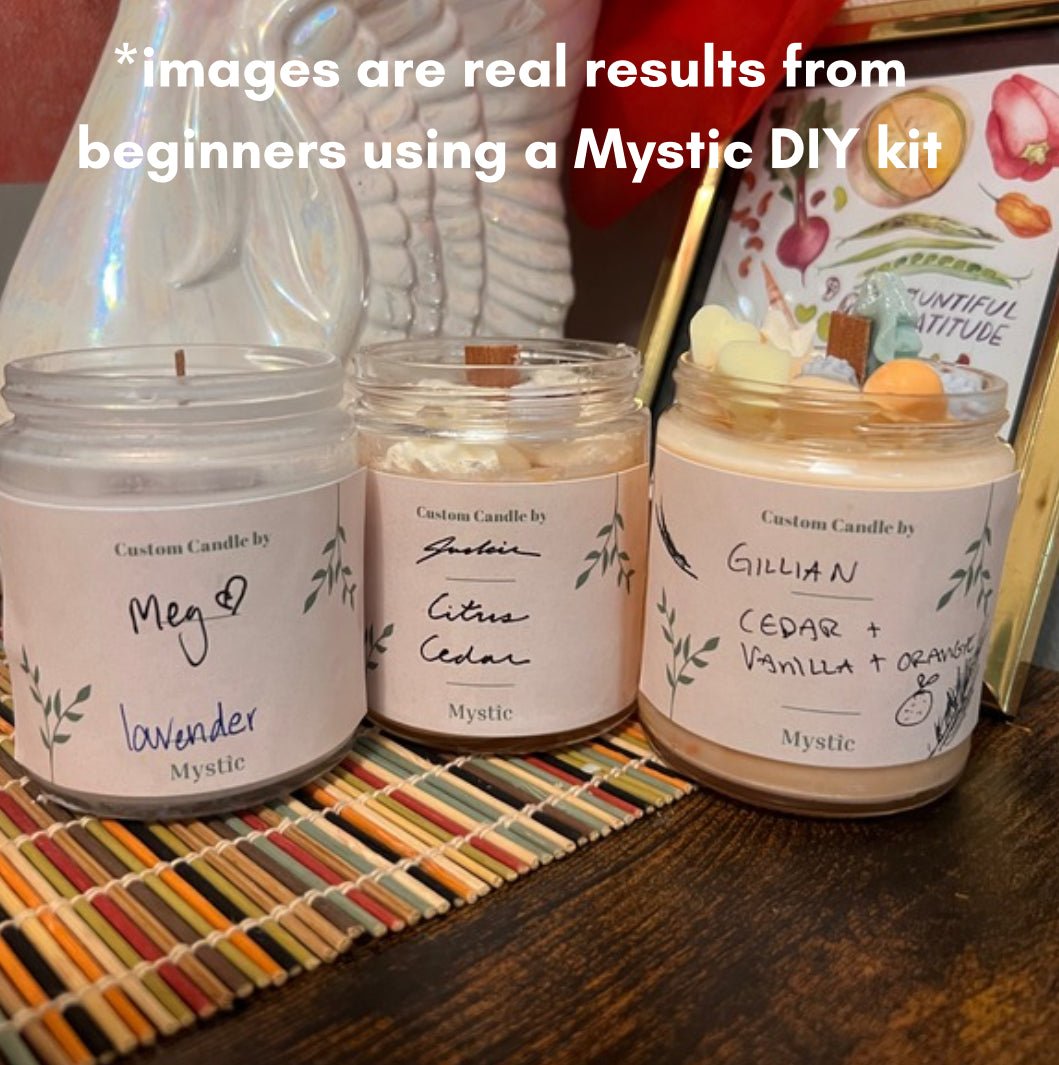 DIY Candle Making Kit for 2 | Date Night, Girl’s Night, Mother and Child Activity - Mystic Eco