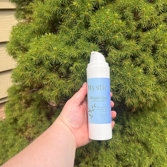 Magnesium Lotion for Sleep & Muscle Aches w Lavender | 5.3 oz | eco-friendly non-toxic - Mystic Eco