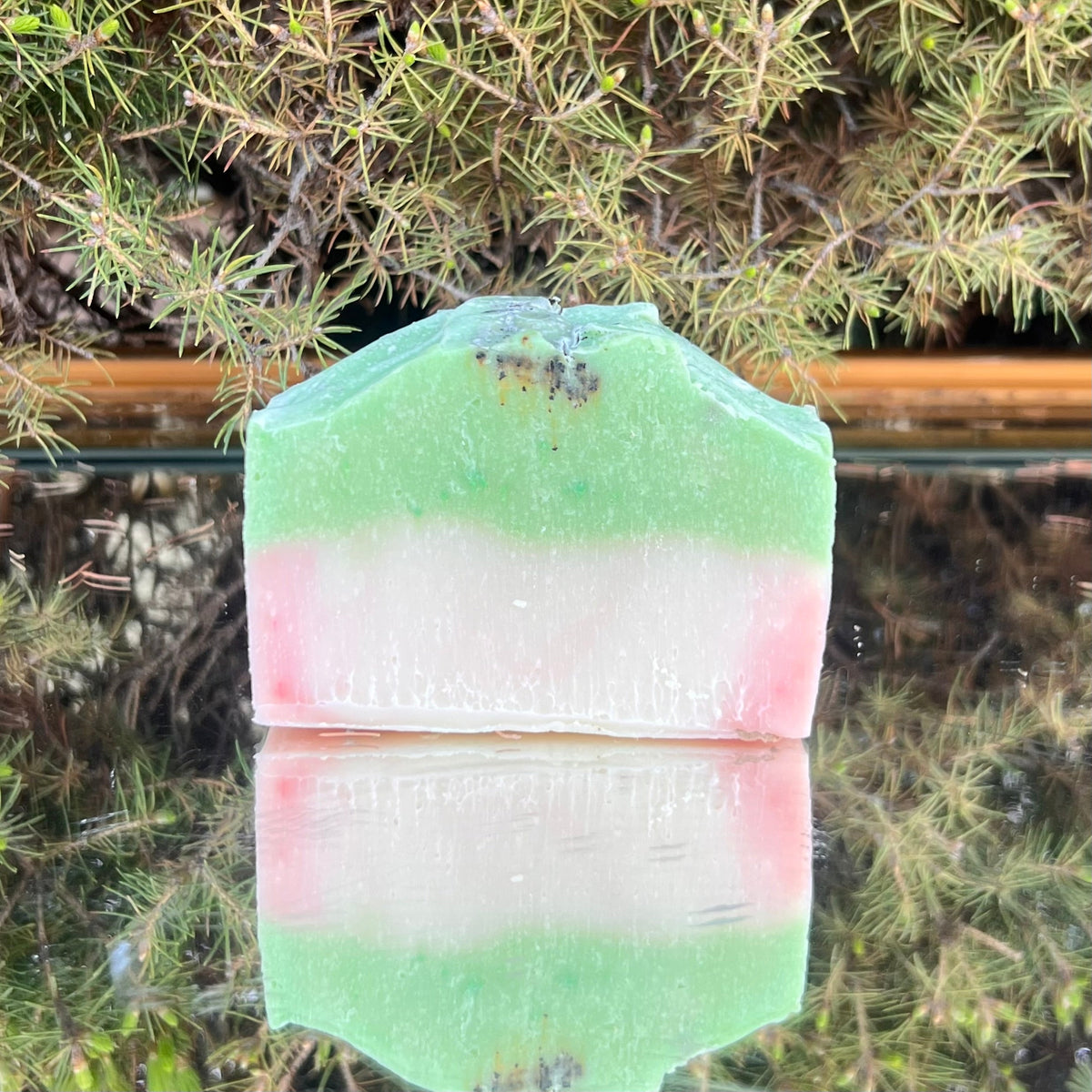 Strawberry Matcha Latte bar soap | 5 oz | sustainable + non-toxic bar soap - Mystic Eco